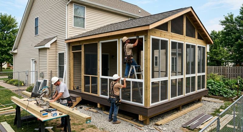 Enclosed Porch Installation in Knoxville, TN