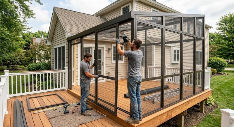 Lanai Enclosure Installation in Longmont, CO